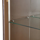 West Kensington Medium Espresso Display Cabinet - Ornate Home