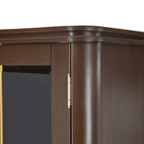 West Kensington Medium Espresso Display Cabinet - Ornate Home
