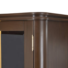 West Kensington Medium Espresso Display Cabinet - Ornate Home