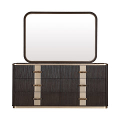 West Kensington Medium Espresso Dresser with Mirror - Ornate Home
