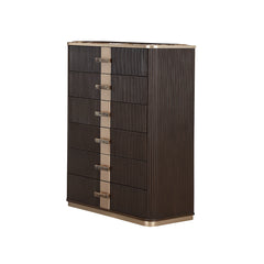West Kensington Medium Espresso Highboy Chest - Ornate Home