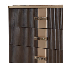 West Kensington Medium Espresso Highboy Chest - Ornate Home