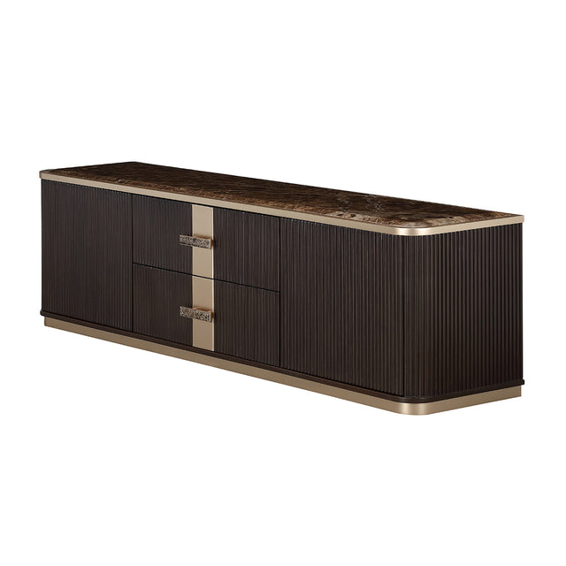 West Kensington Medium Espresso Media Cabinet - Ornate Home