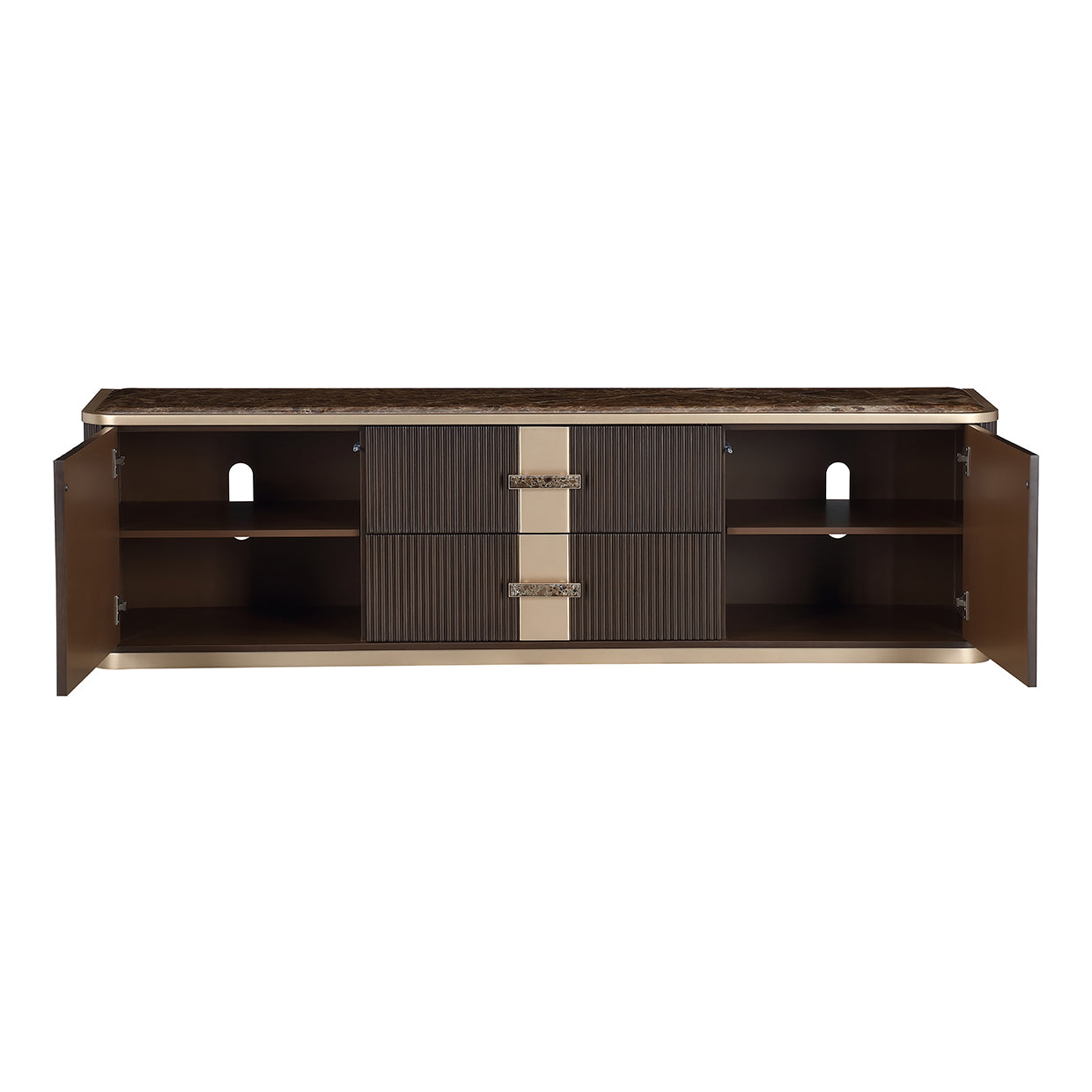 West Kensington Medium Espresso Media Cabinet - Ornate Home
