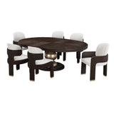 West Kensington Medium Espresso Oval Dining Table