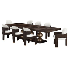 West Kensington Medium Espresso Rectangular Dining Table - Ornate Home