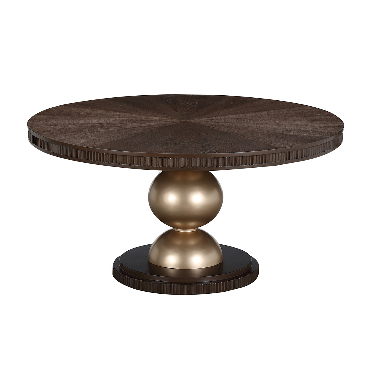 West Kensington Medium Espresso Round Dining Table - Ornate Home