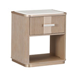 West Kensington Sea Salt Caramel 1-Drawer Nightstand - Ornate Home