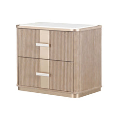 West Kensington Sea Salt Caramel 2-Drawer Nightstand - Ornate Home