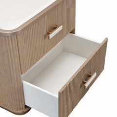 West Kensington Sea Salt Caramel 2-Drawer Nightstand - Ornate Home