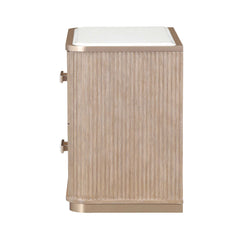 West Kensington Sea Salt Caramel 2-Drawer Nightstand - Ornate Home