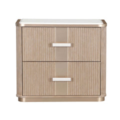 West Kensington Sea Salt Caramel 2-Drawer Nightstand - Ornate Home