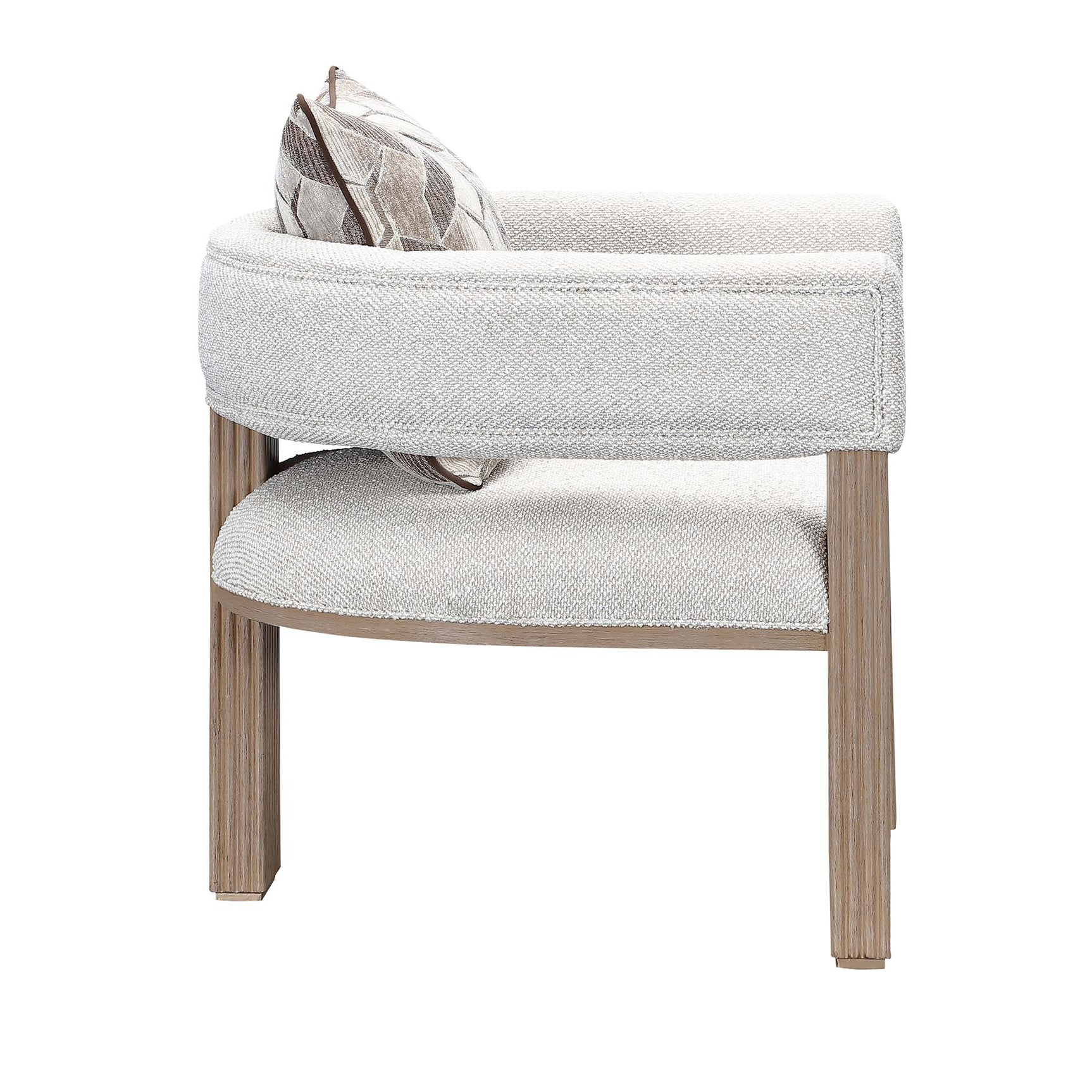 West Kensington Sea Salt Caramel/Buff Accent Chair - Ornate Home