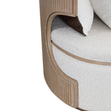 West Kensington Sea Salt Caramel/Buff Chaise - Ornate Home