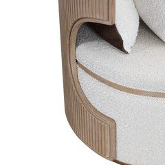 West Kensington Sea Salt Caramel/Buff Chaise - Ornate Home
