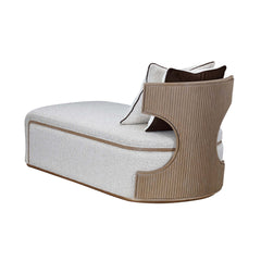 West Kensington Sea Salt Caramel/Buff Chaise - Ornate Home