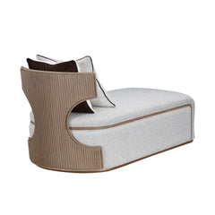 West Kensington Sea Salt Caramel/Buff Chaise - Ornate Home
