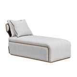 West Kensington Sea Salt Caramel/Buff Chaise - Ornate Home