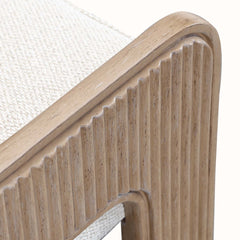 West Kensington Sea Salt Caramel/Buff Dining Arm Chair - Ornate Home