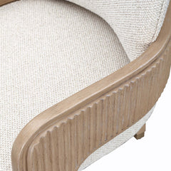 West Kensington Sea Salt Caramel/Buff Dining Arm Chair - Ornate Home