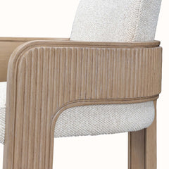 West Kensington Sea Salt Caramel/Buff Dining Arm Chair - Ornate Home