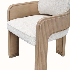West Kensington Sea Salt Caramel/Buff Dining Arm Chair - Ornate Home