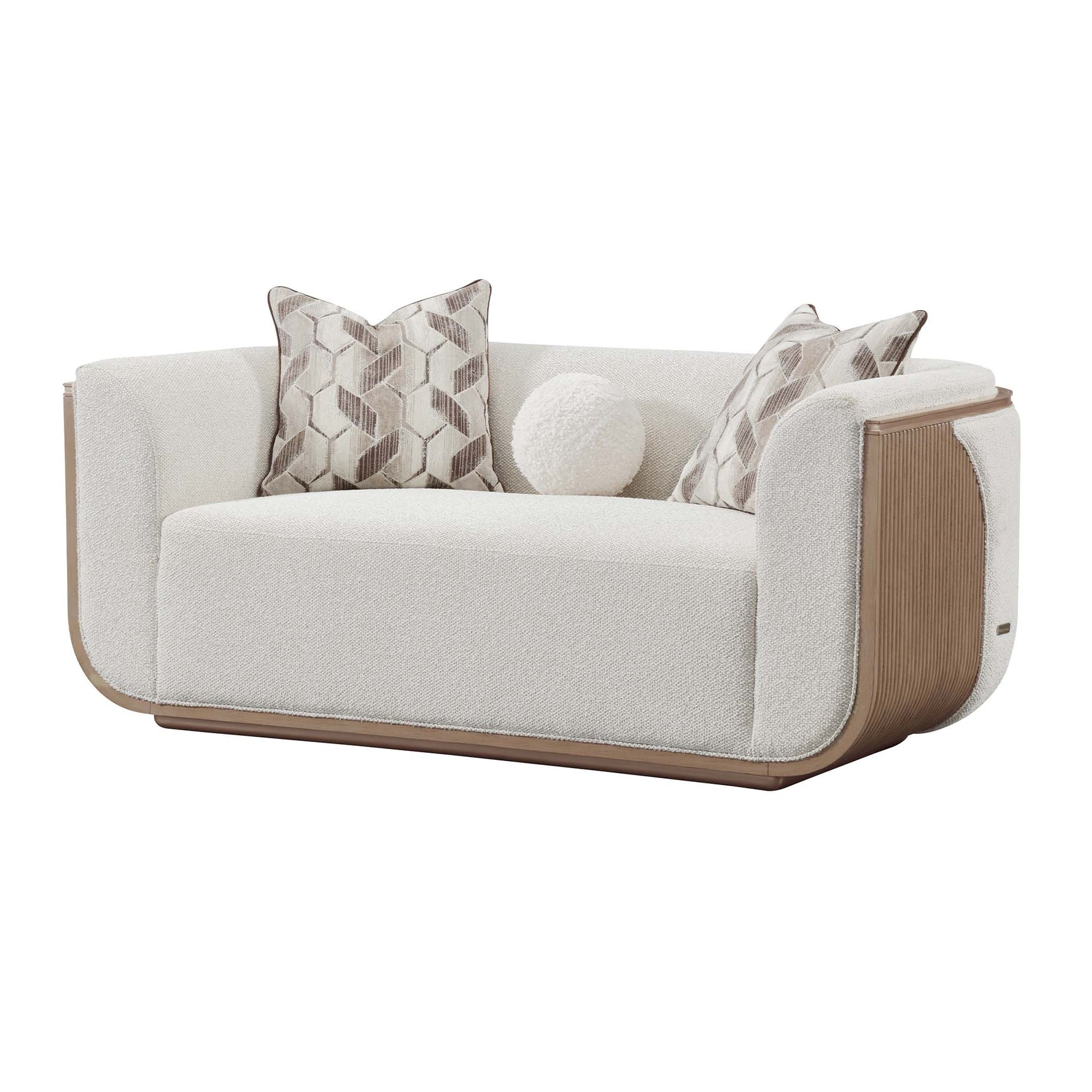 West Kensington Sea Salt Caramel/Buff Loveseat - Ornate Home