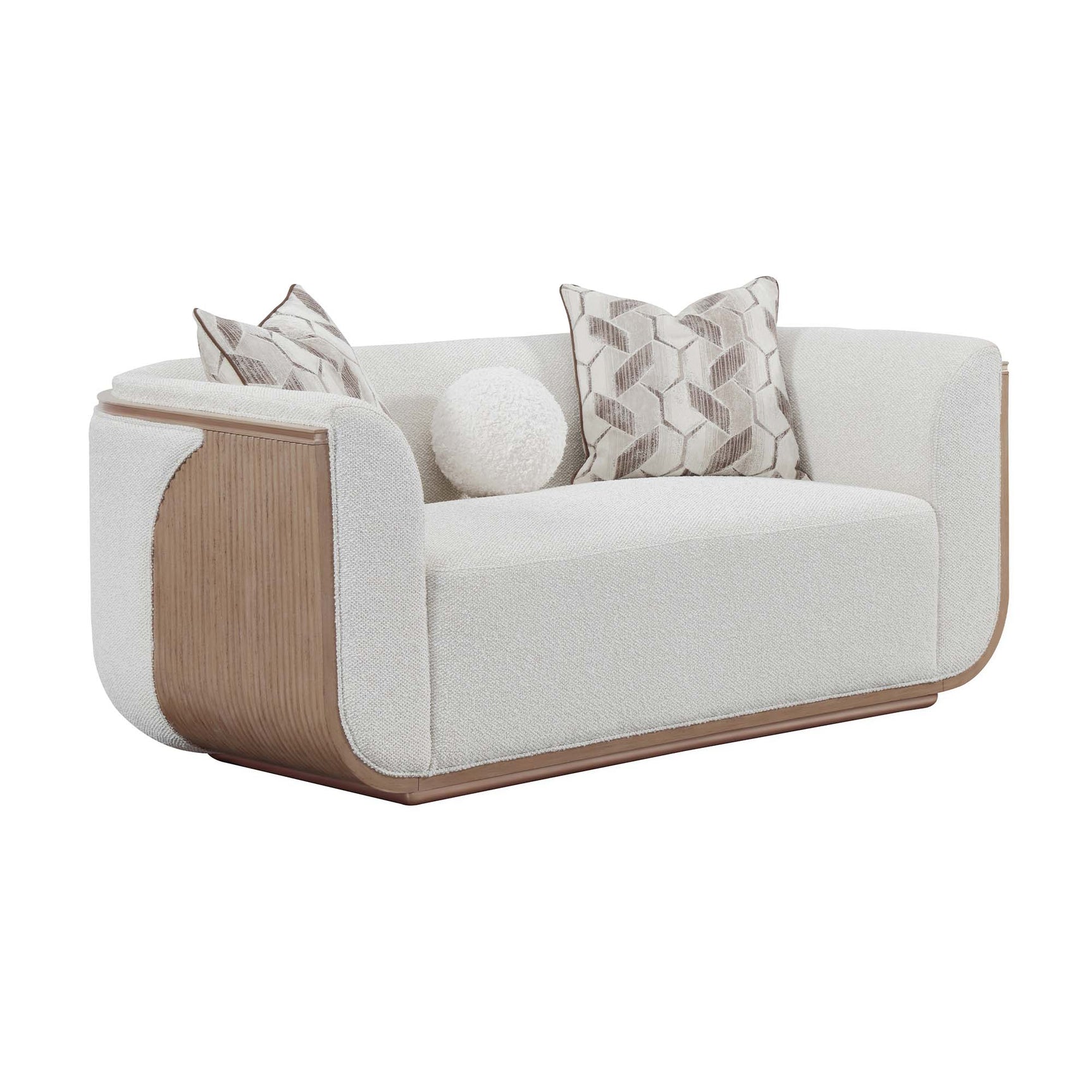 West Kensington Sea Salt Caramel/Buff Loveseat - Ornate Home