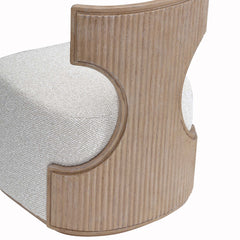 West Kensington Sea Salt Caramel/Buff Vanity Chair - Ornate Home