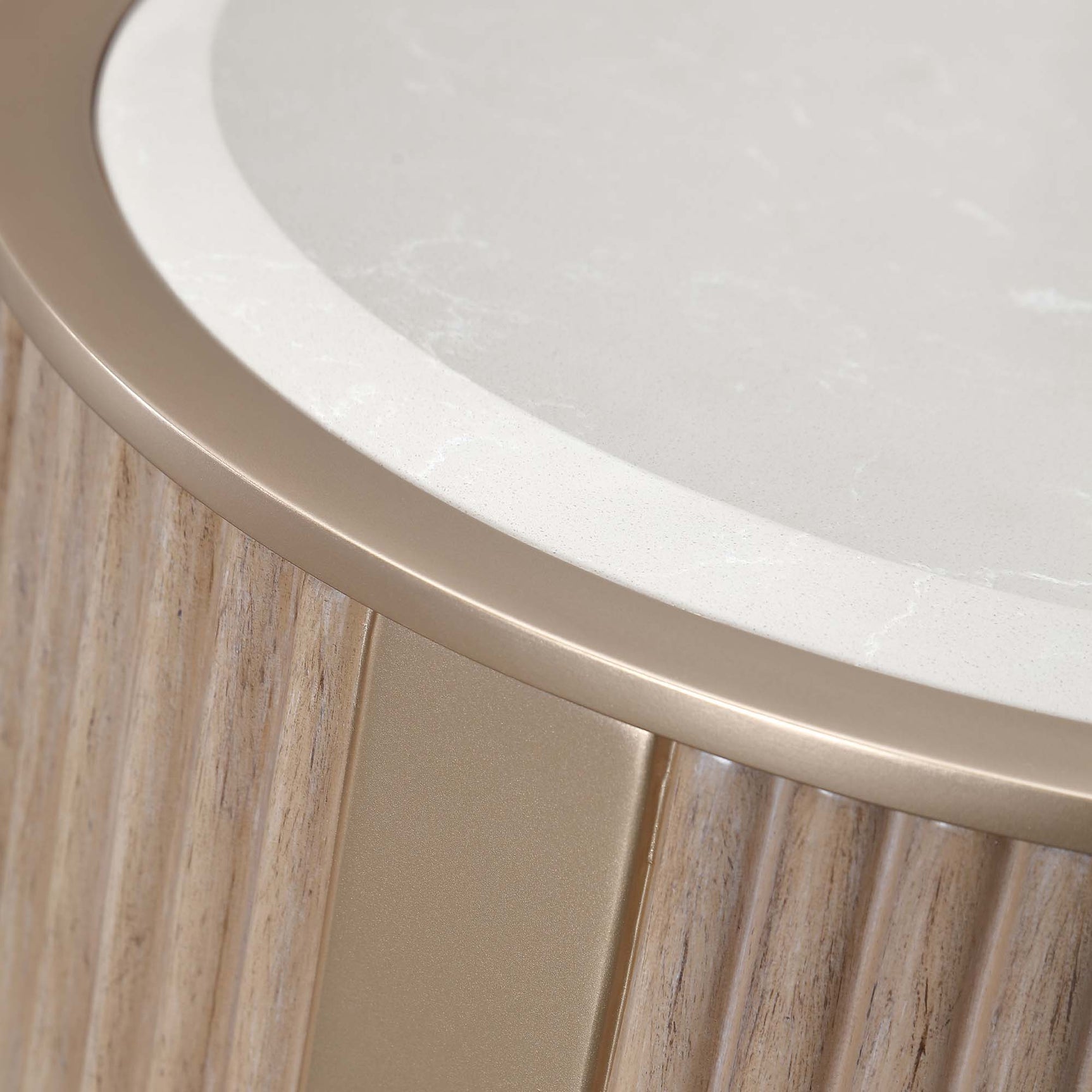 West Kensington Sea Salt Caramel Chairside Table - Ornate Home