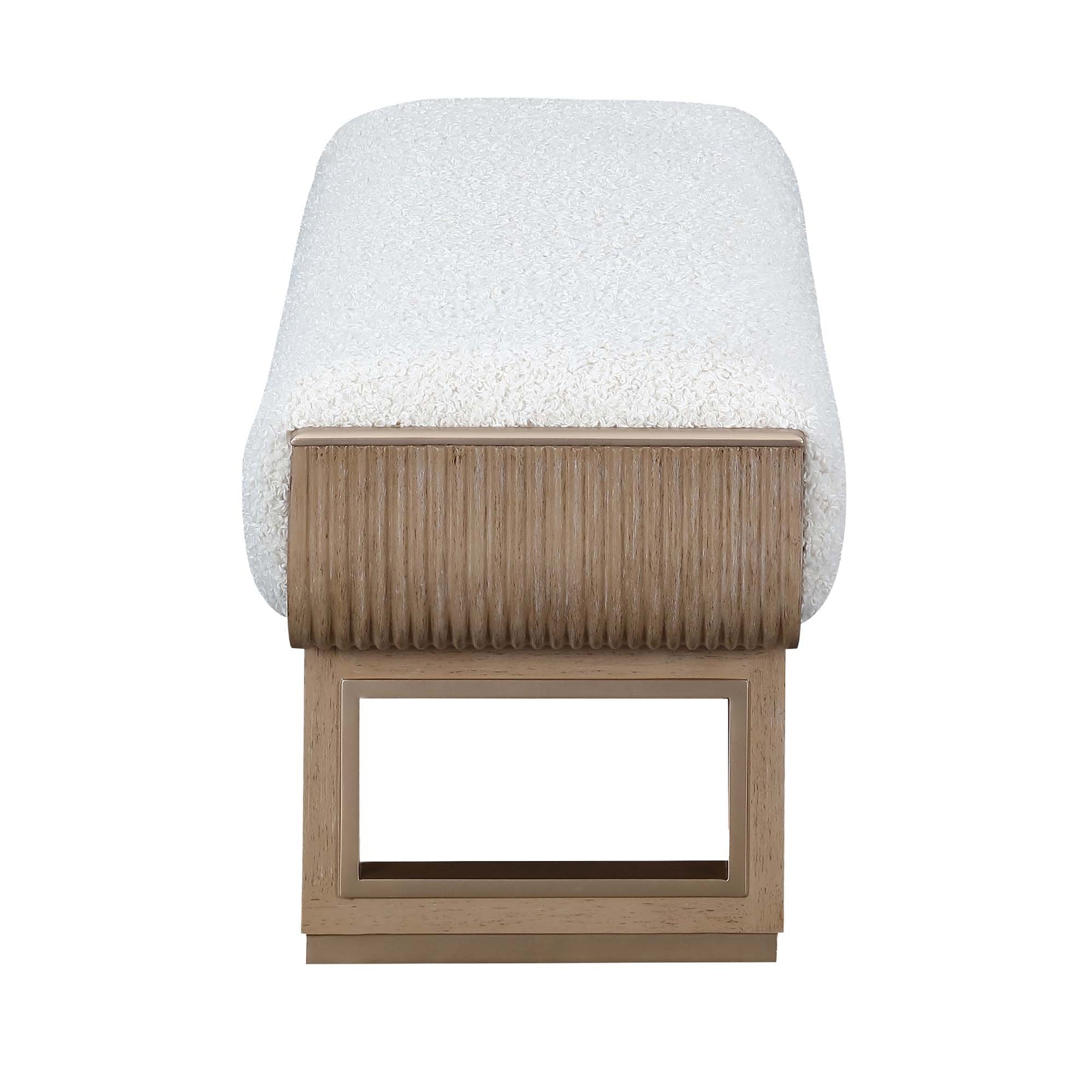 West Kensington Sea Salt Caramel/Cream Puff Accent Bench
