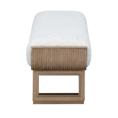 West Kensington Sea Salt Caramel/Cream Puff Accent Bench - Ornate Home