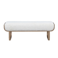 West Kensington Sea Salt Caramel/Cream Puff Accent Bench - Ornate Home