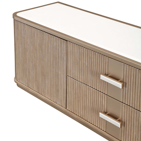 West Kensington Sea Salt Caramel Media Cabinet - Ornate Home