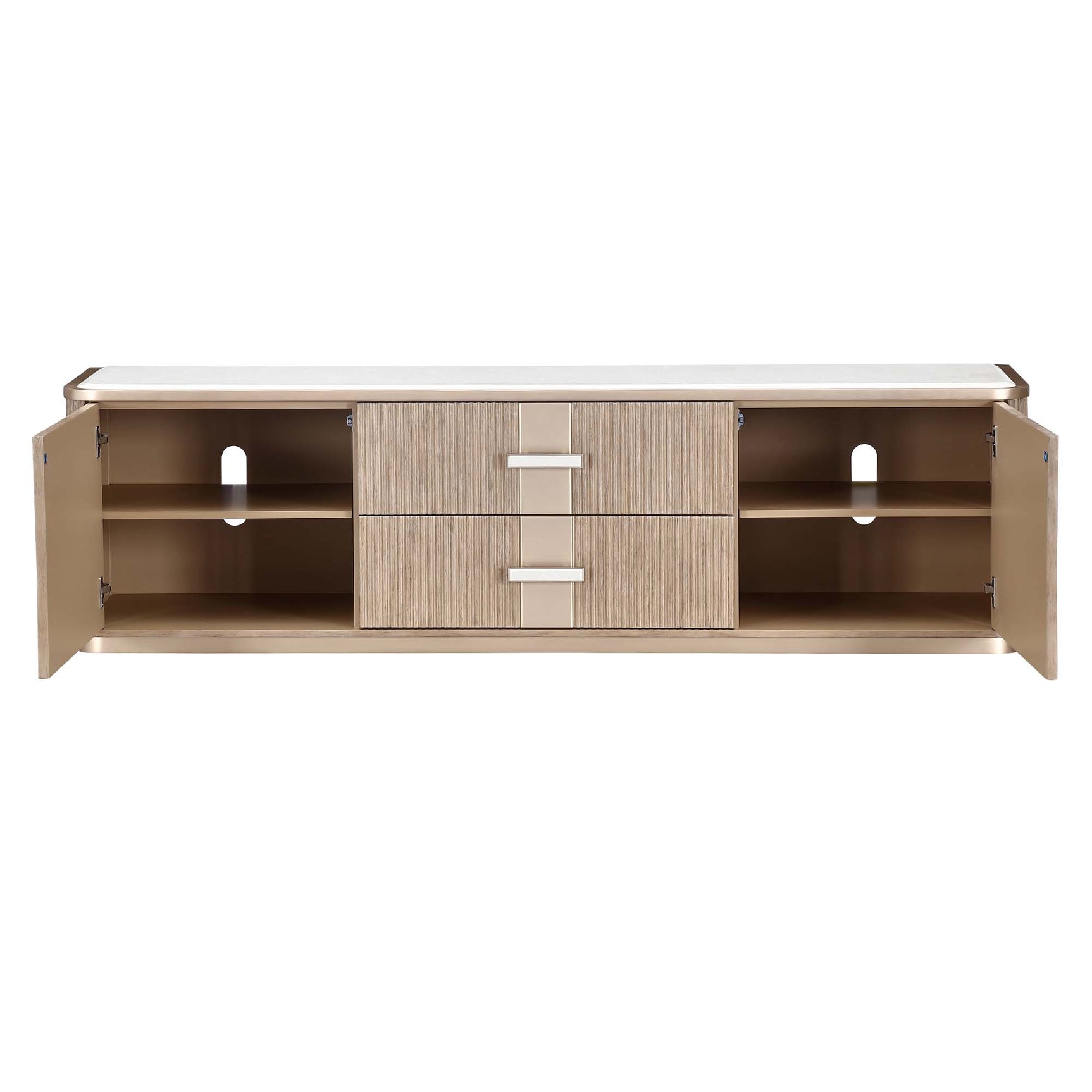 West Kensington Sea Salt Caramel Media Cabinet - Ornate Home