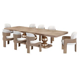 West Kensington Sea Salt Caramel Rectangular Dining Table - Ornate Home
