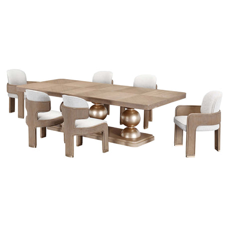 West Kensington Sea Salt Caramel Rectangular Dining Table - Ornate Home