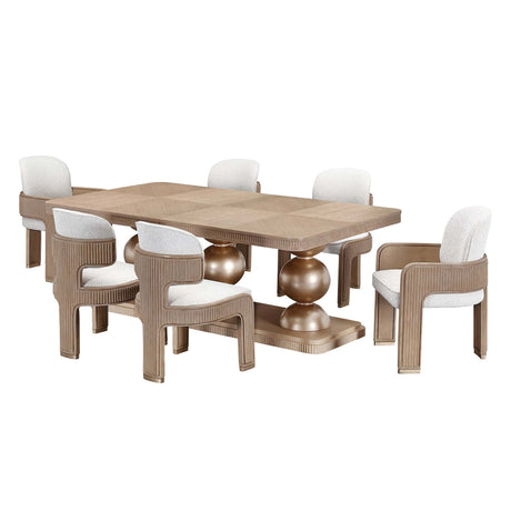 West Kensington Sea Salt Caramel Rectangular Dining Table - Ornate Home