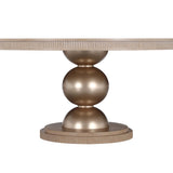West Kensington Sea Salt Caramel Round Dining Table - Ornate Home
