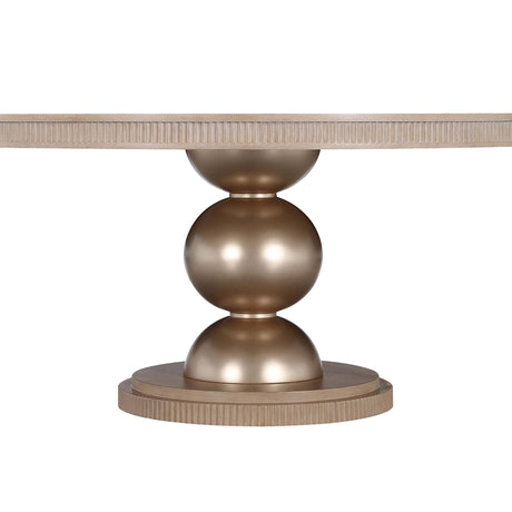 West Kensington Sea Salt Caramel Round Dining Table - Ornate Home