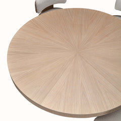 West Kensington Sea Salt Caramel Round Dining Table - Ornate Home