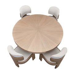 West Kensington Sea Salt Caramel Round Dining Table - Ornate Home