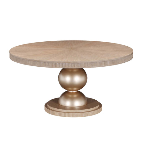West Kensington Sea Salt Caramel Round Dining Table - Ornate Home