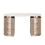 West Kensington Sea Salt Caramel Vanity with Mirror - Ornate Home