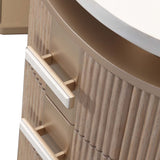 West Kensington Sea Salt Caramel Vanity with Mirror - Ornate Home