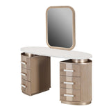 West Kensington Sea Salt Caramel Vanity with Mirror - Ornate Home