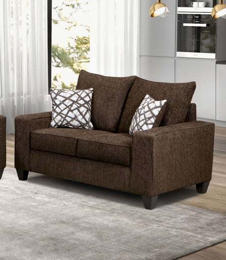 West action Chocolate Sofa & Loveseat - Ornate Home