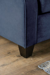 West brompton Navy/Yellow Loveseat - Ornate Home