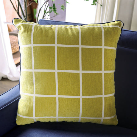 West brompton Navy/Yellow Sofa - Ornate Home