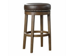 Westby Brown Round Swivel Pub Height Stool (Set of 2) - Ornate Home